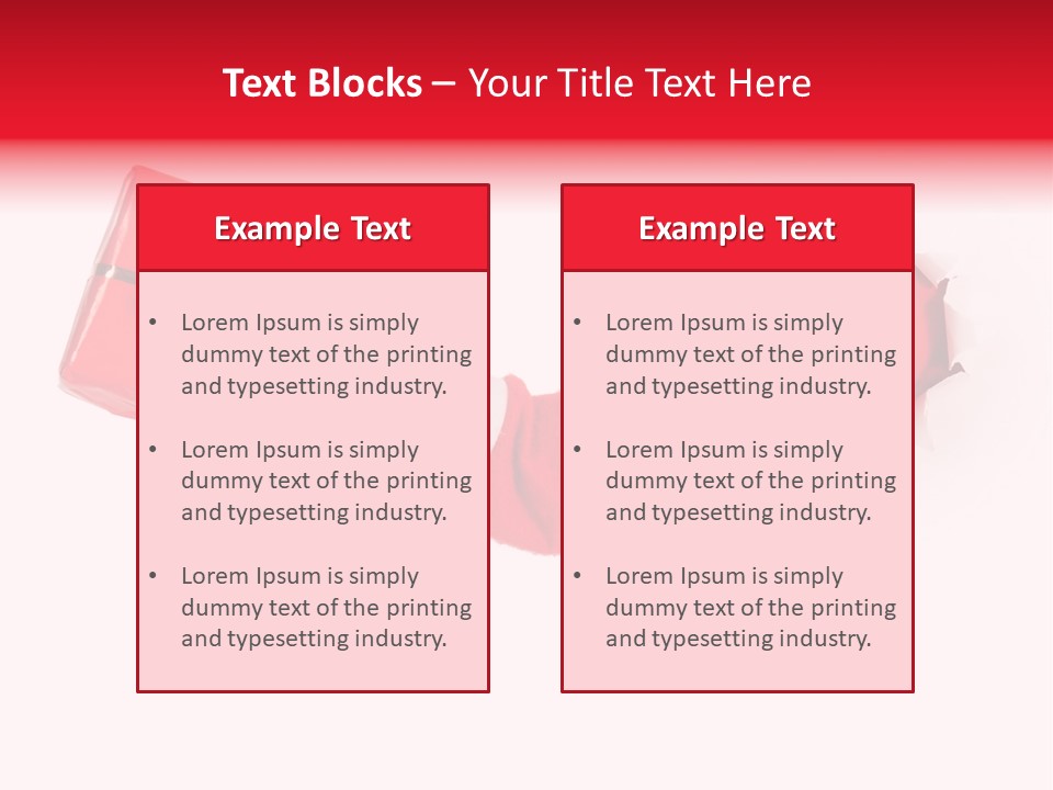 Take Box Costume PowerPoint Template