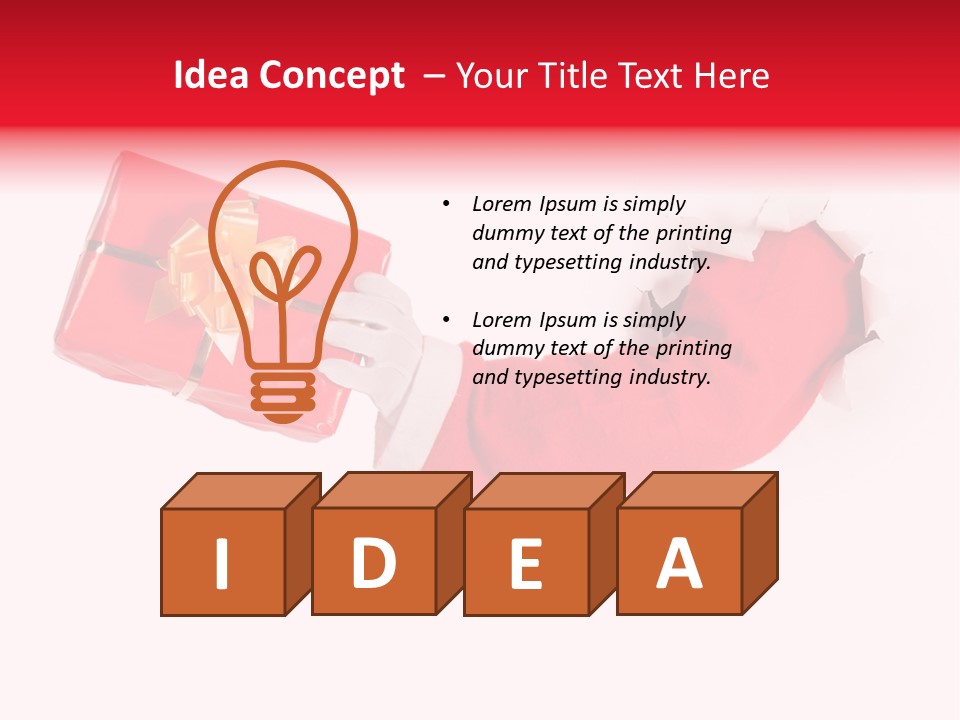 Take Box Costume PowerPoint Template