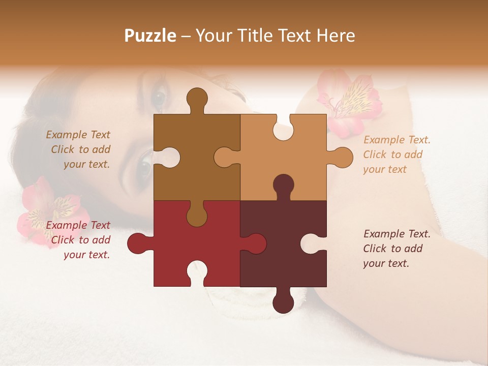 Lying Female Body PowerPoint Template