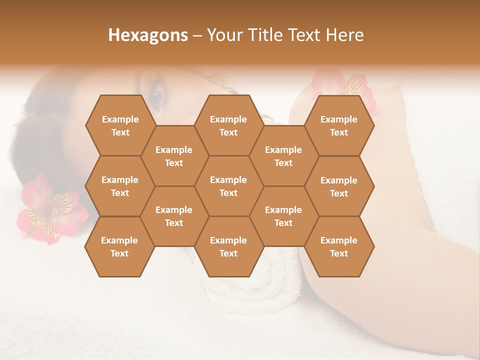 Lying Female Body PowerPoint Template