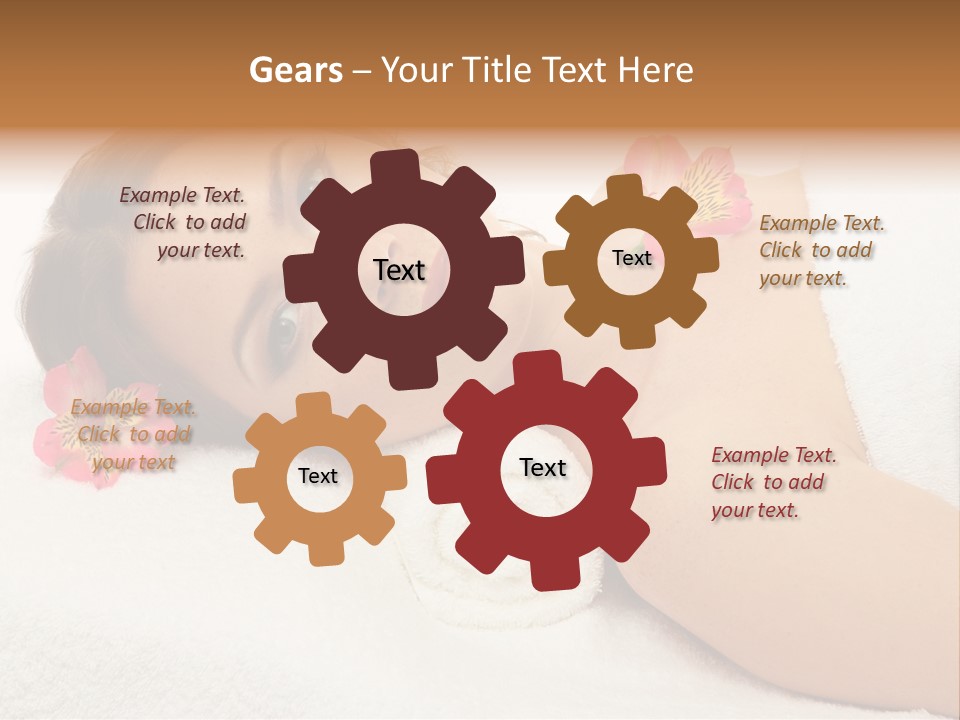 Lying Female Body PowerPoint Template