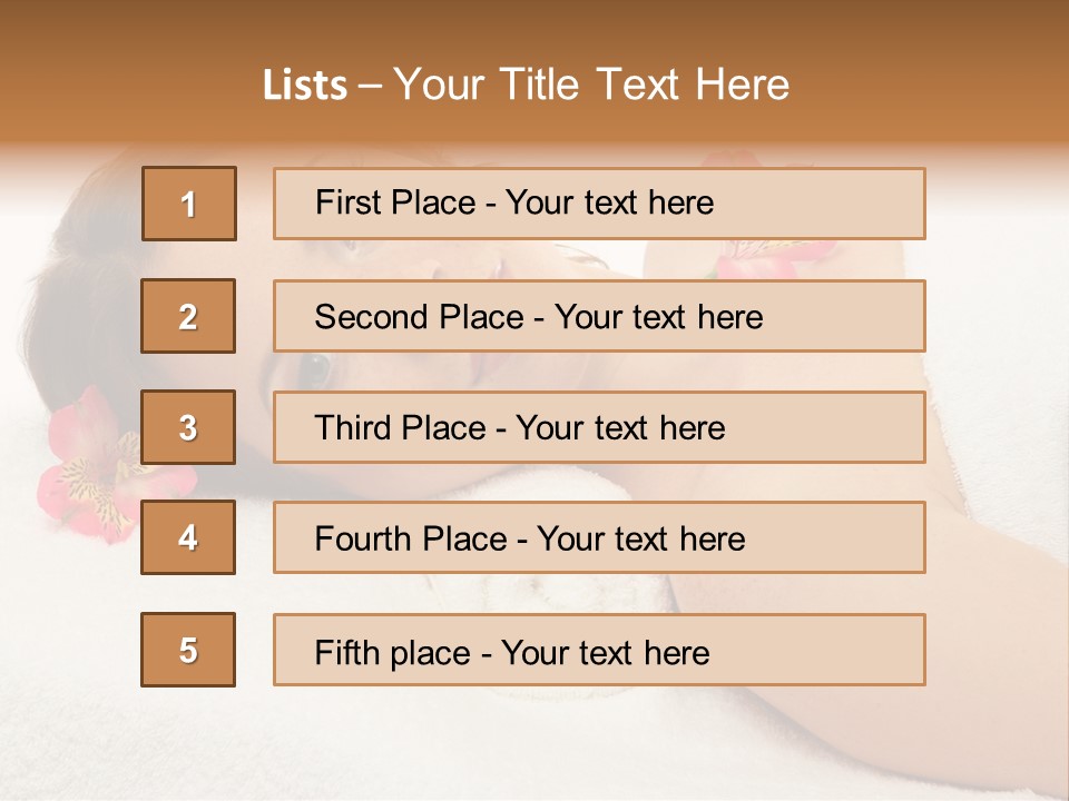 Lying Female Body PowerPoint Template