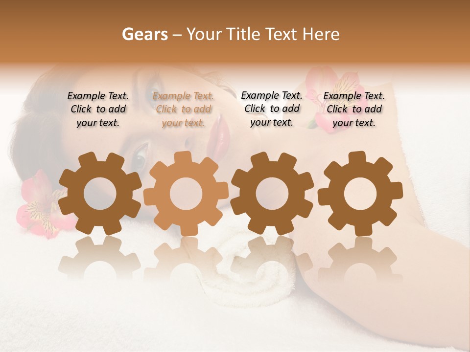 Lying Female Body PowerPoint Template