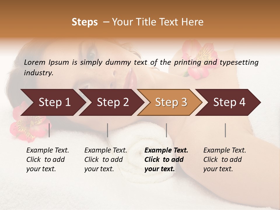 Lying Female Body PowerPoint Template