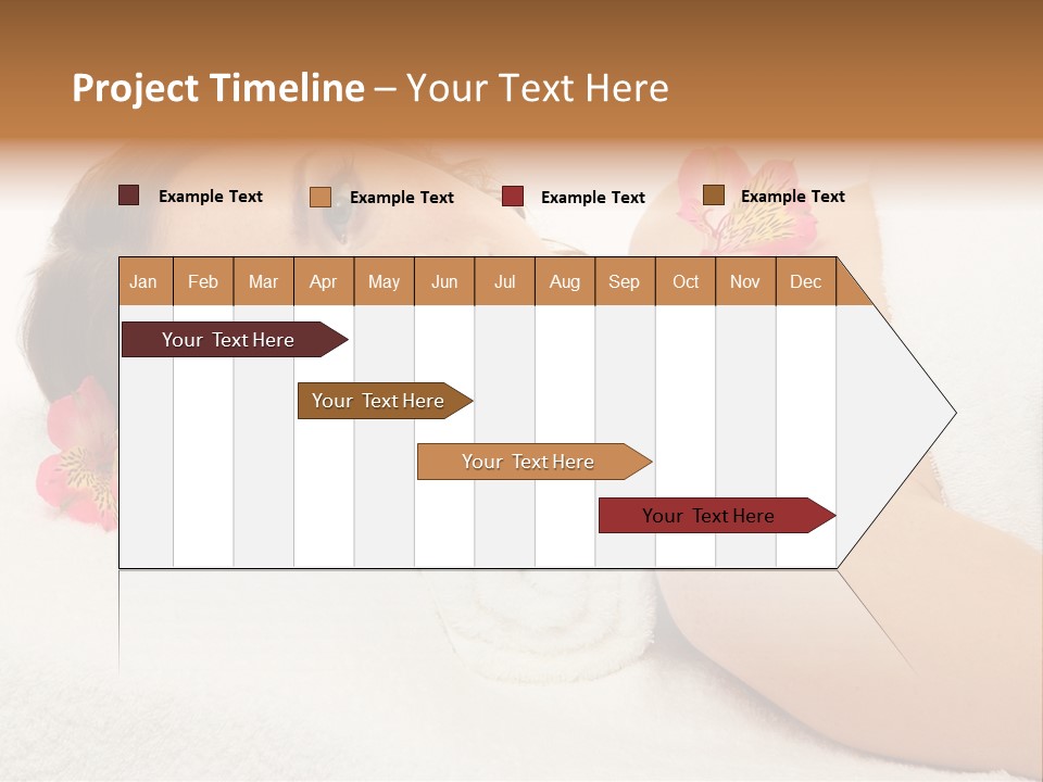 Lying Female Body PowerPoint Template