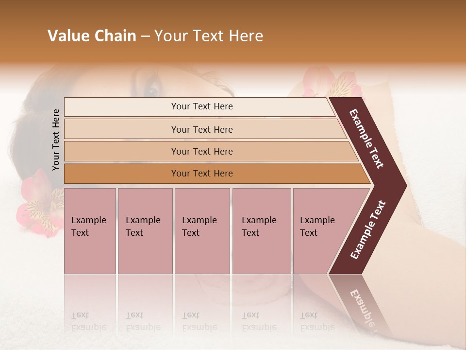 Lying Female Body PowerPoint Template