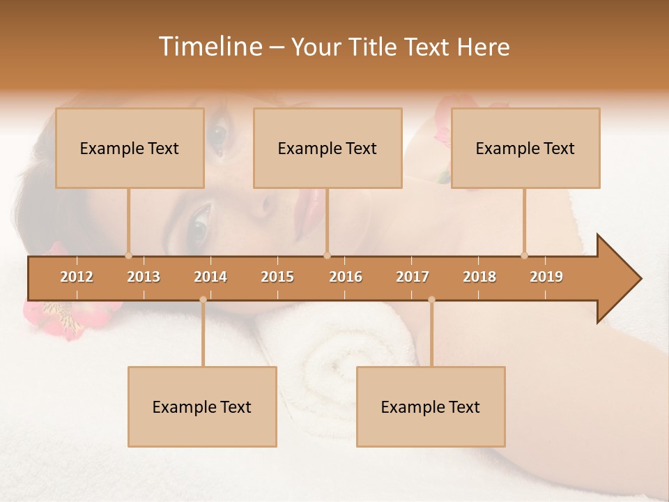 Lying Female Body PowerPoint Template