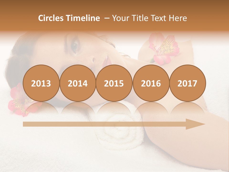 Lying Female Body PowerPoint Template