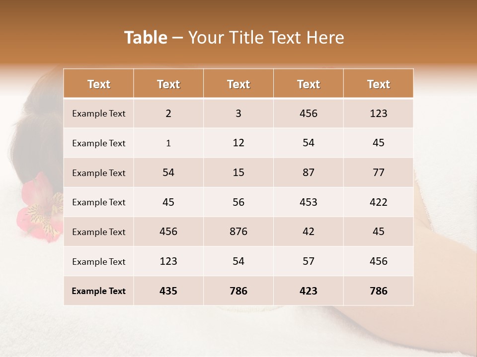 Lying Female Body PowerPoint Template