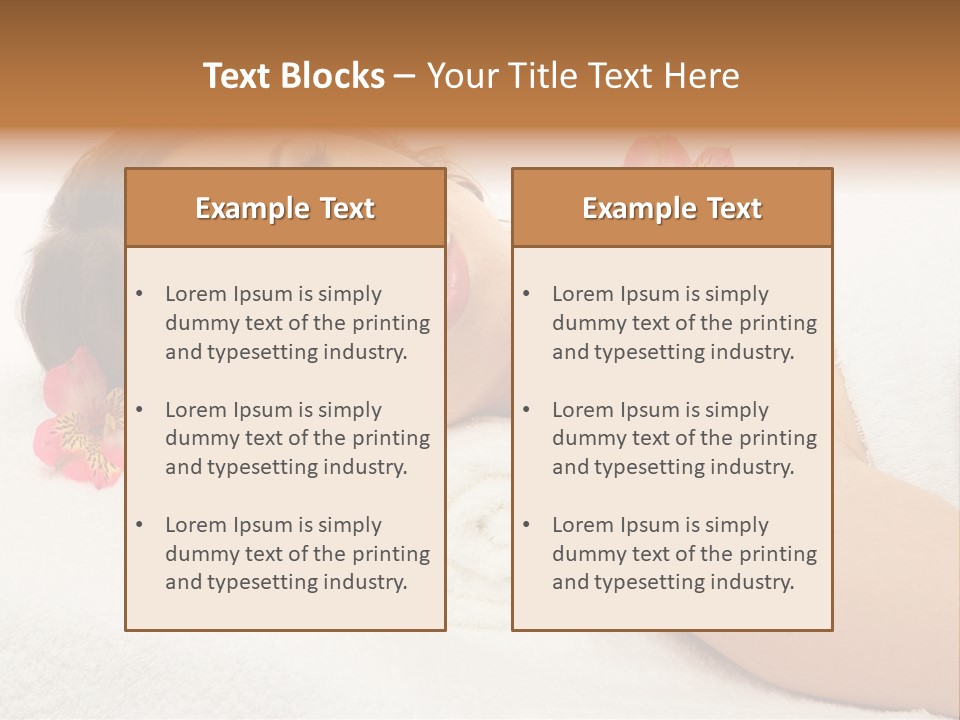 Lying Female Body PowerPoint Template