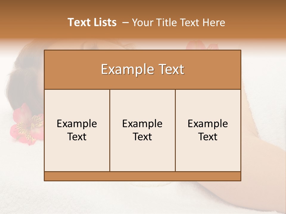Lying Female Body PowerPoint Template