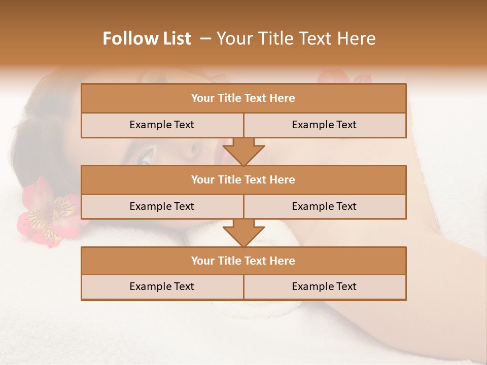 Lying Female Body PowerPoint Template