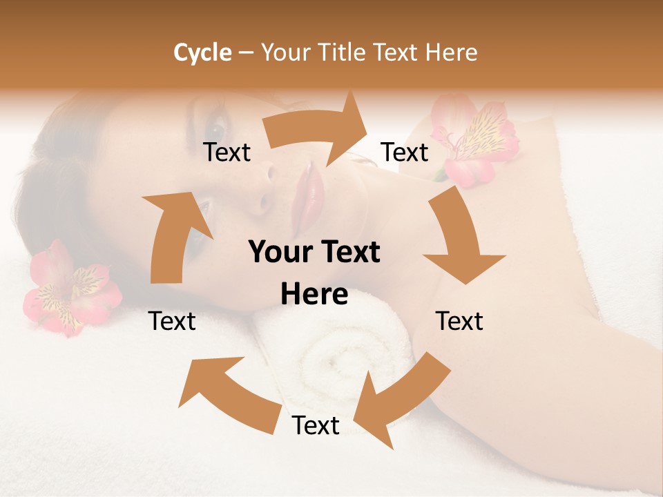 Lying Female Body PowerPoint Template