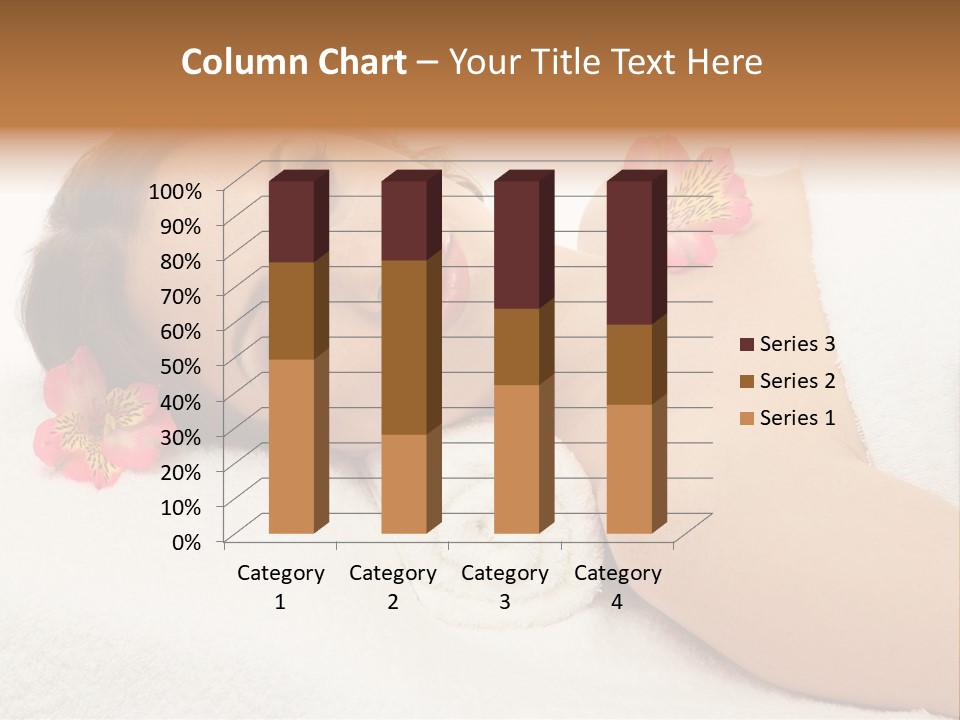 Lying Female Body PowerPoint Template