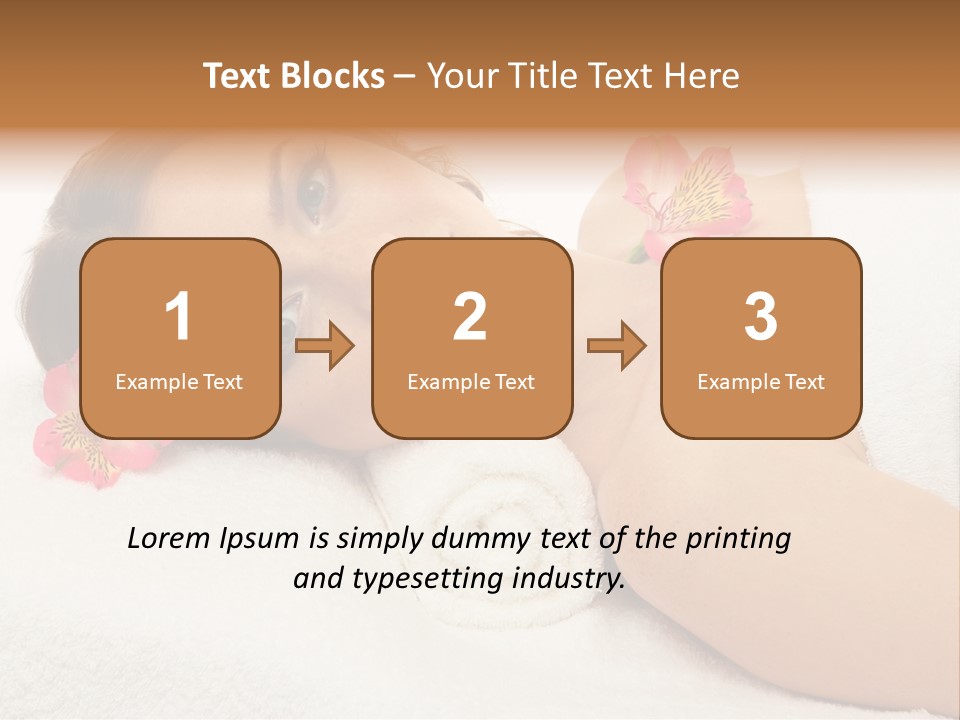 Lying Female Body PowerPoint Template