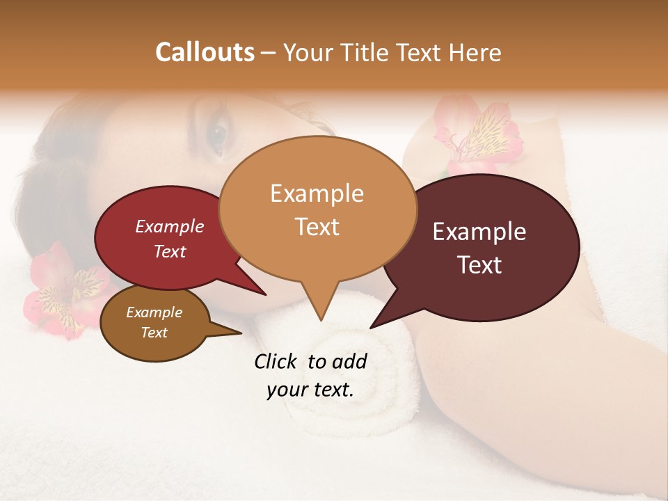 Lying Female Body PowerPoint Template