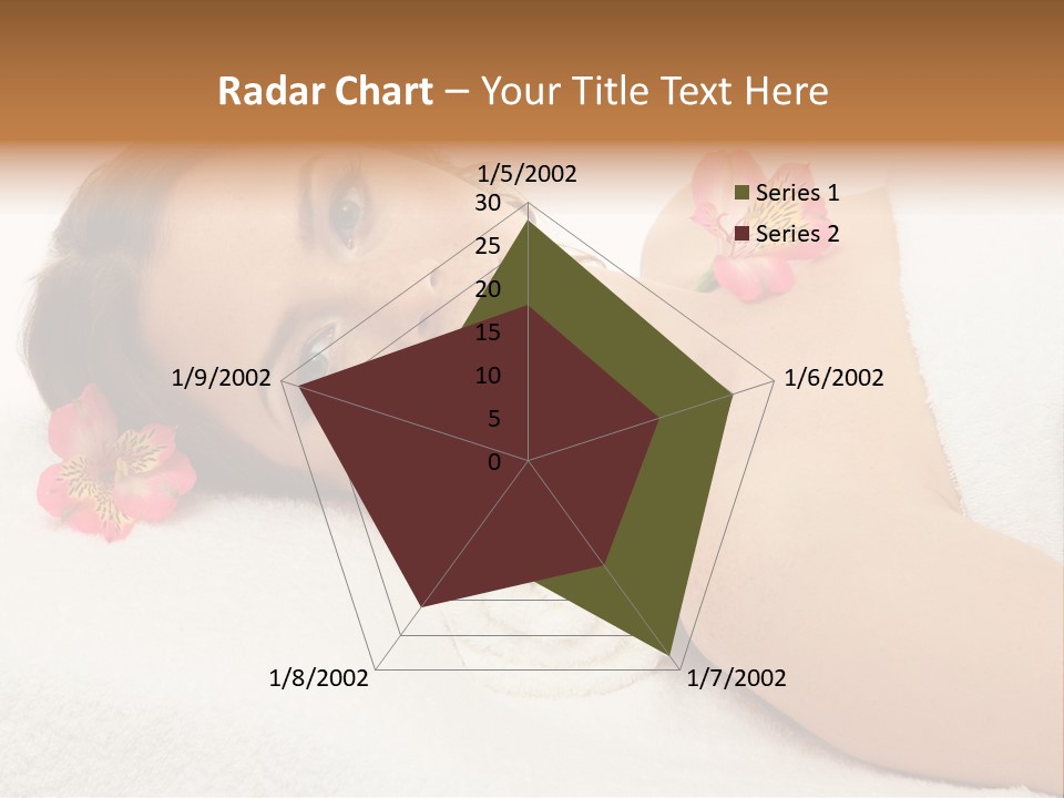 Lying Female Body PowerPoint Template