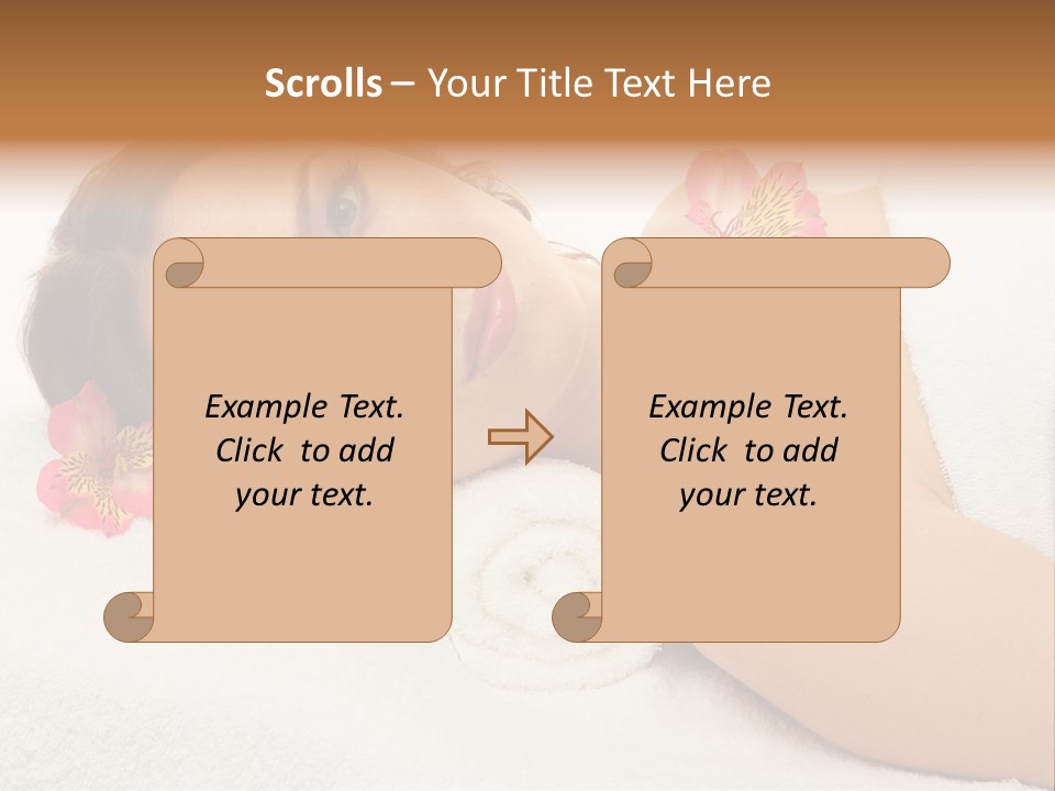 Lying Female Body PowerPoint Template