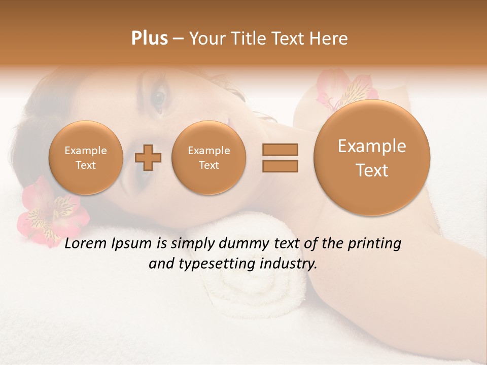 Lying Female Body PowerPoint Template