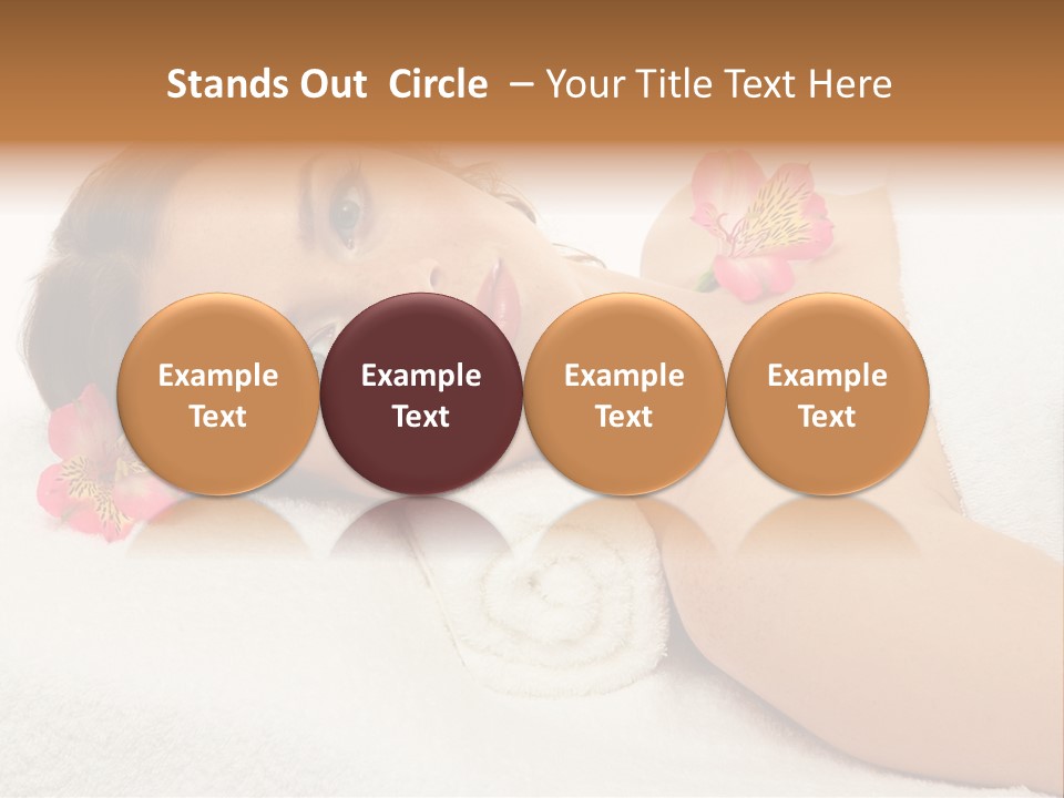 Lying Female Body PowerPoint Template