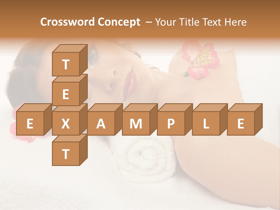 Lying Female Body PowerPoint Template