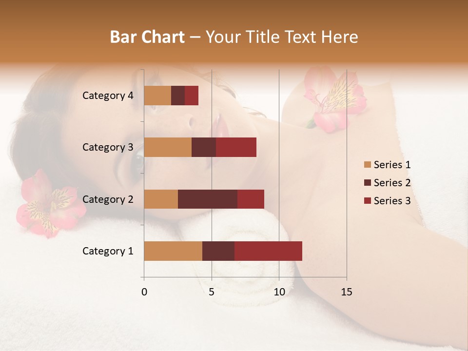 Lying Female Body PowerPoint Template