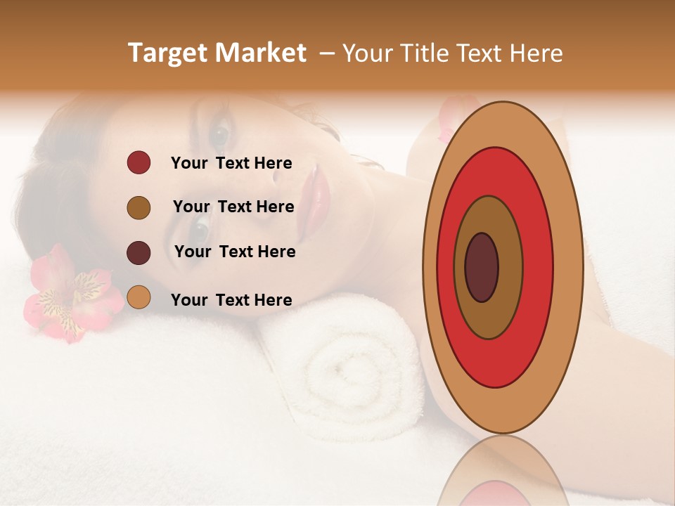 Lying Female Body PowerPoint Template