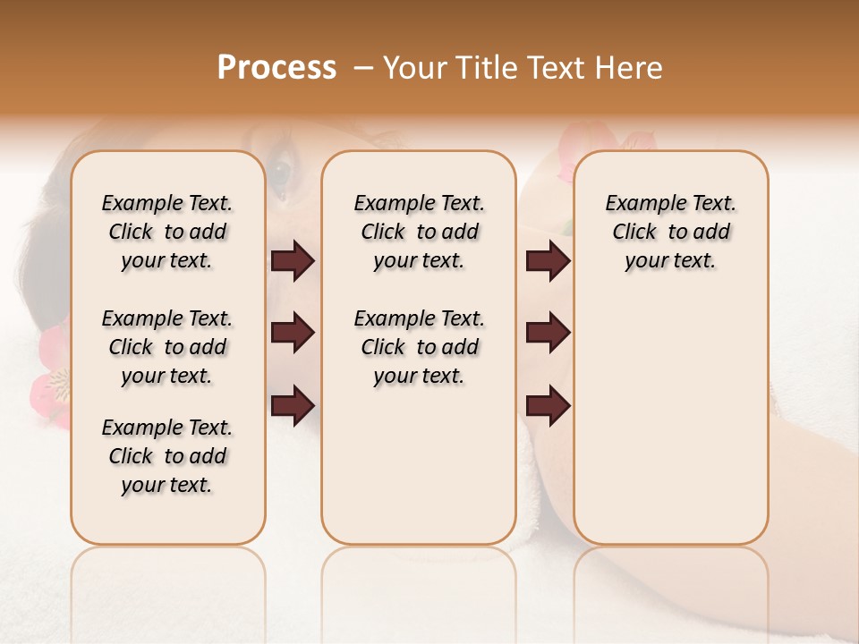 Lying Female Body PowerPoint Template
