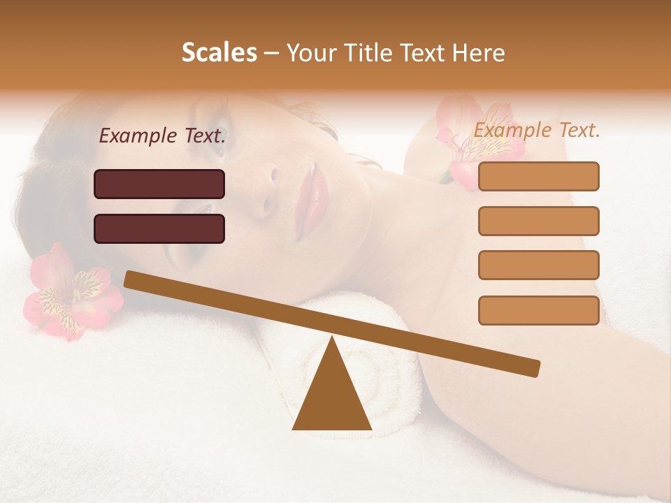 Lying Female Body PowerPoint Template