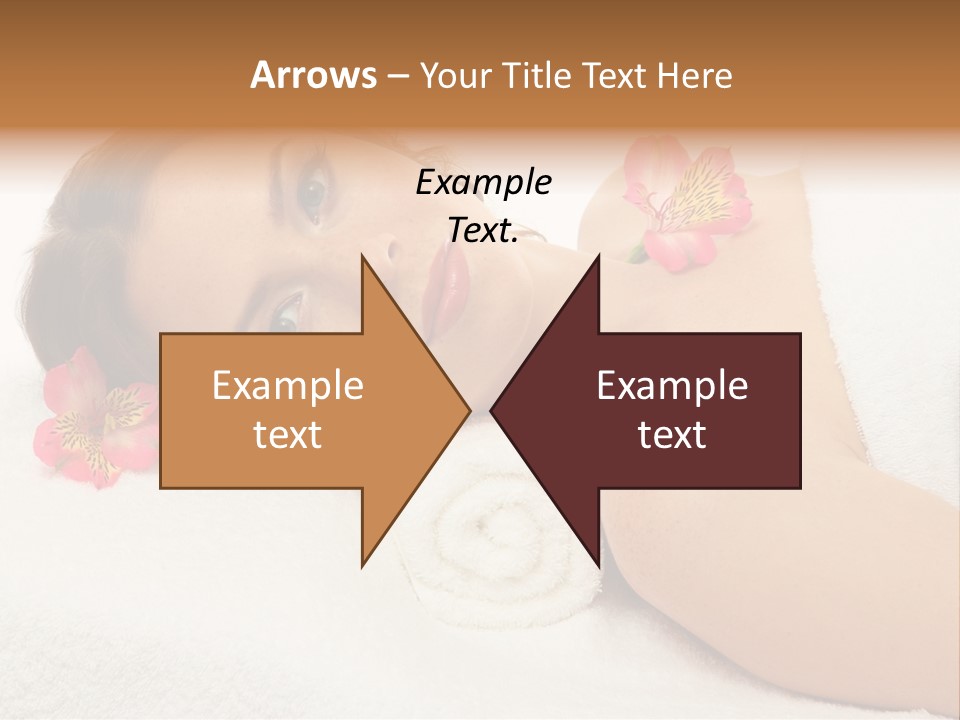 Lying Female Body PowerPoint Template