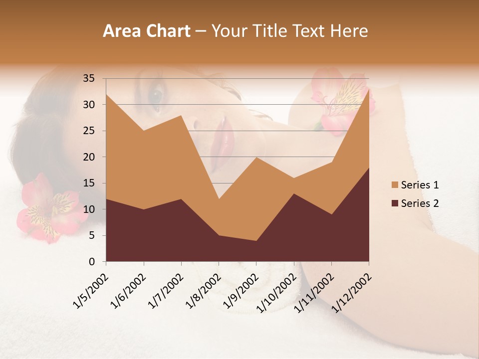 Lying Female Body PowerPoint Template