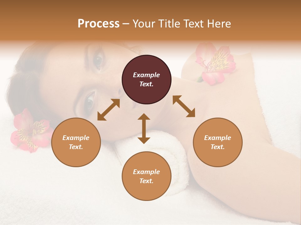 Lying Female Body PowerPoint Template
