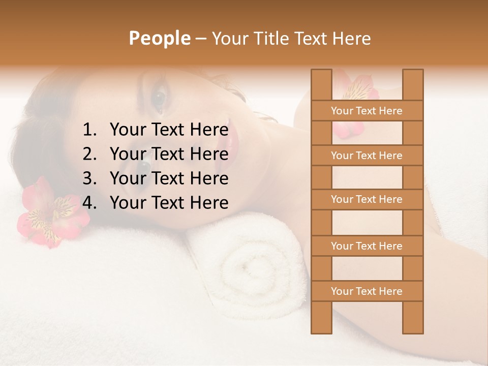 Lying Female Body PowerPoint Template