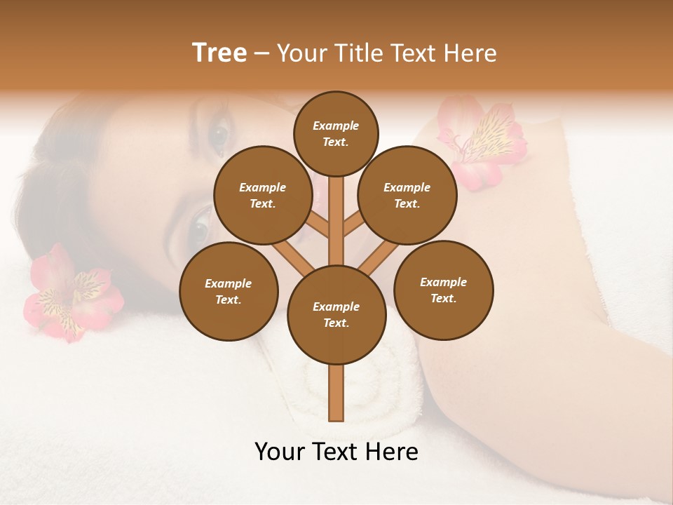 Lying Female Body PowerPoint Template