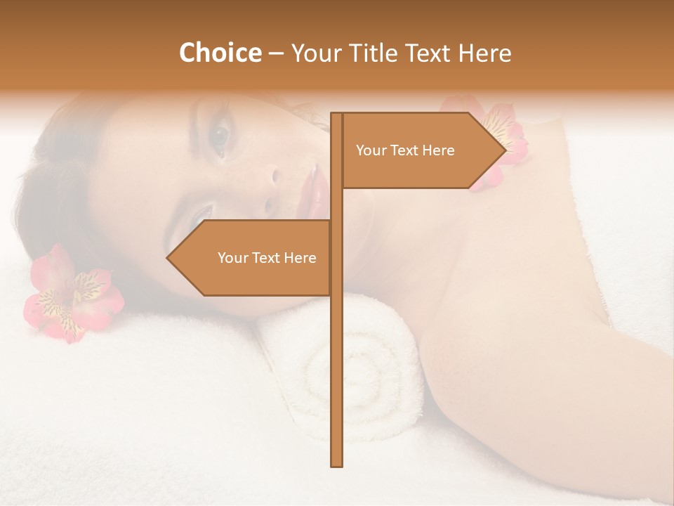 Lying Female Body PowerPoint Template