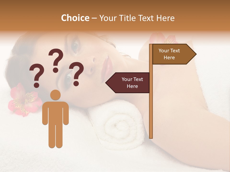 Lying Female Body PowerPoint Template