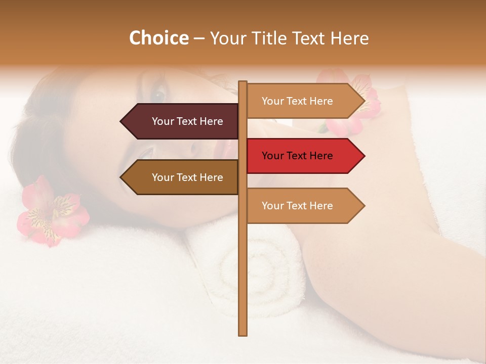 Lying Female Body PowerPoint Template