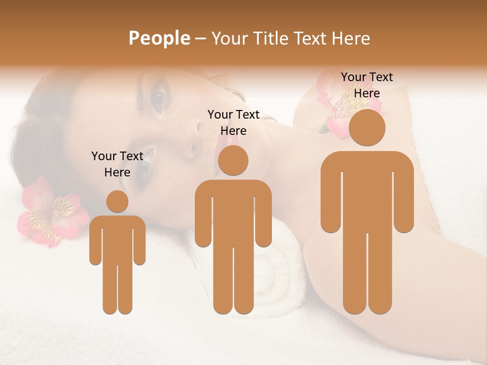 Lying Female Body PowerPoint Template