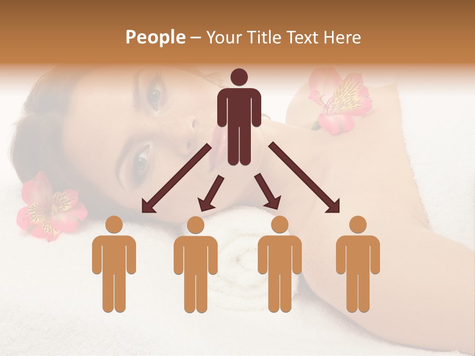 Lying Female Body PowerPoint Template