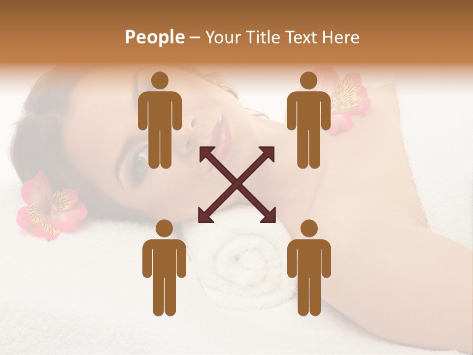 Lying Female Body PowerPoint Template