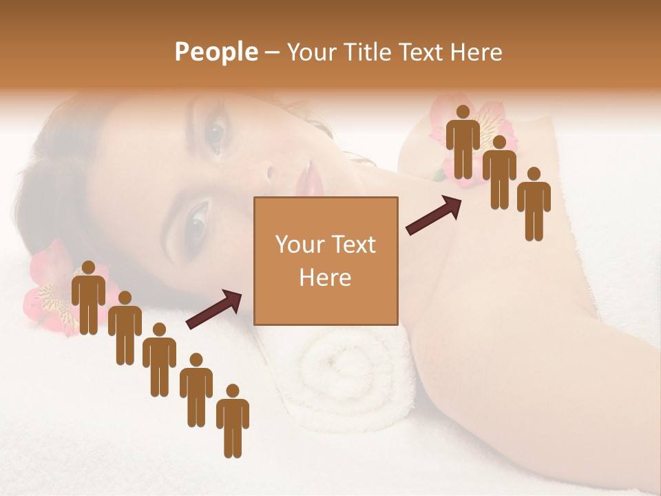 Lying Female Body PowerPoint Template