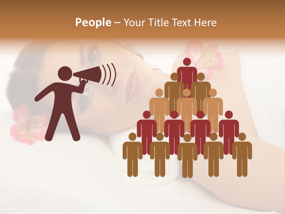 Lying Female Body PowerPoint Template