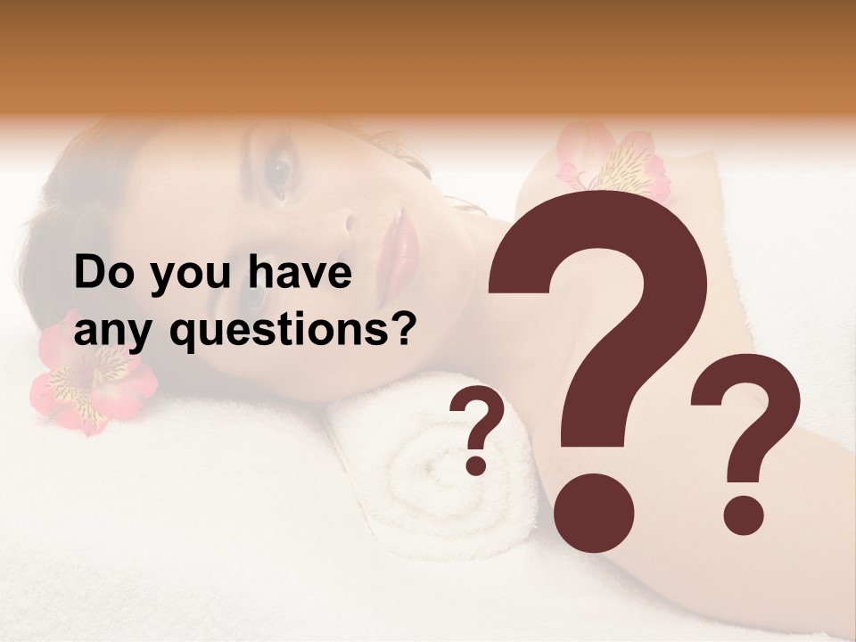 Lying Female Body PowerPoint Template