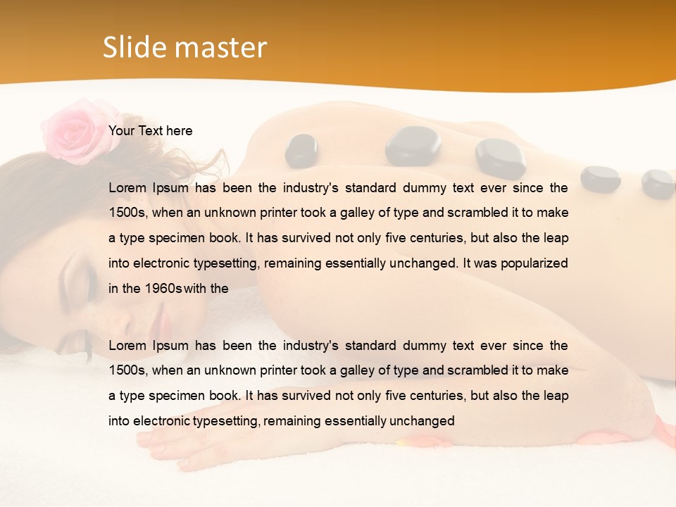 Towel Tone Relaxation PowerPoint Template