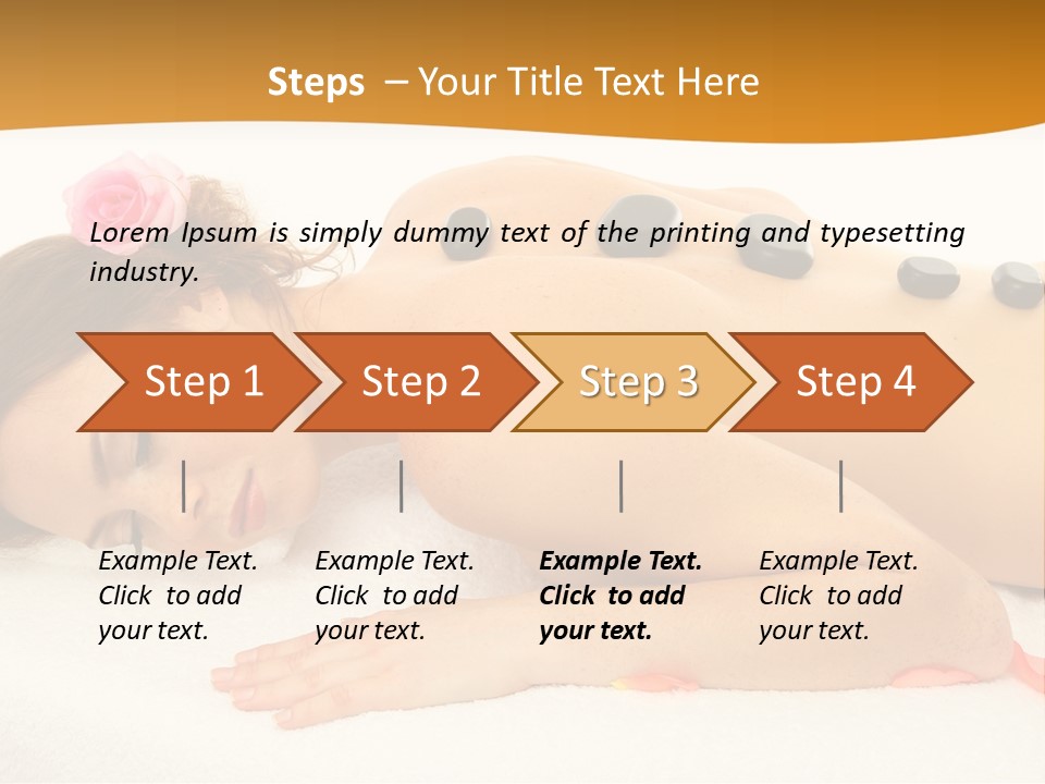 Towel Tone Relaxation PowerPoint Template