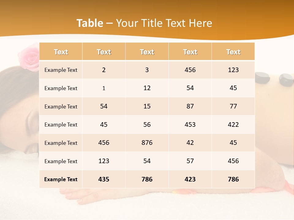 Towel Tone Relaxation PowerPoint Template