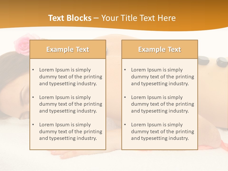 Towel Tone Relaxation PowerPoint Template
