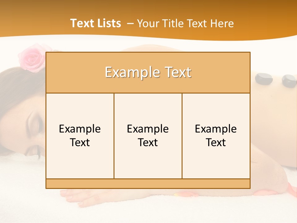 Towel Tone Relaxation PowerPoint Template