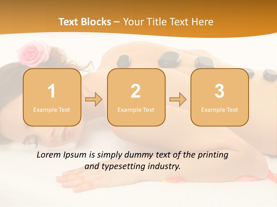 Towel Tone Relaxation PowerPoint Template