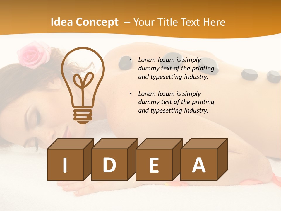 Towel Tone Relaxation PowerPoint Template